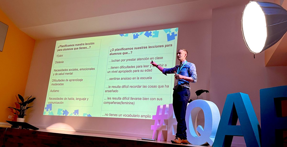 Cambiemos el foco y la manera de pensar para abordar las necesidades… será menos desafiante y ayudará a comprender lo que podemos hacer. <a href="/SENDMattersUK/">Gary Aubin</a> en Jornadas @Red_EQAp