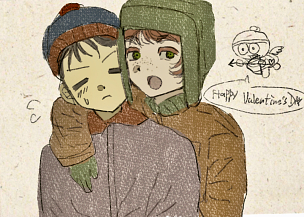 Glo_SS_'s tweet photo. Happy Valentine's Day💝
#southpark
#spkytan #sptyle #commission https://t.co/qMleruukKC