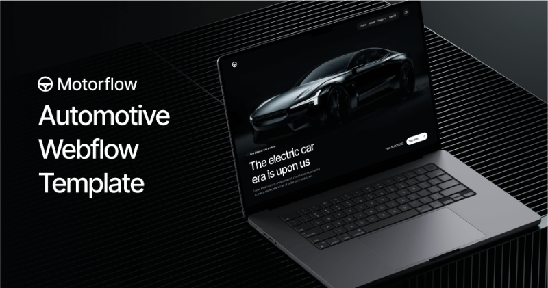 Introducing the Motorflow Template – an Automotive Webflow Template designed for sleek and modern car brands. 🚗⚡ Minimalist, dark-themed, and ultra-stylish, it's the perfect choice for a futuristic online presence. Check it out now!