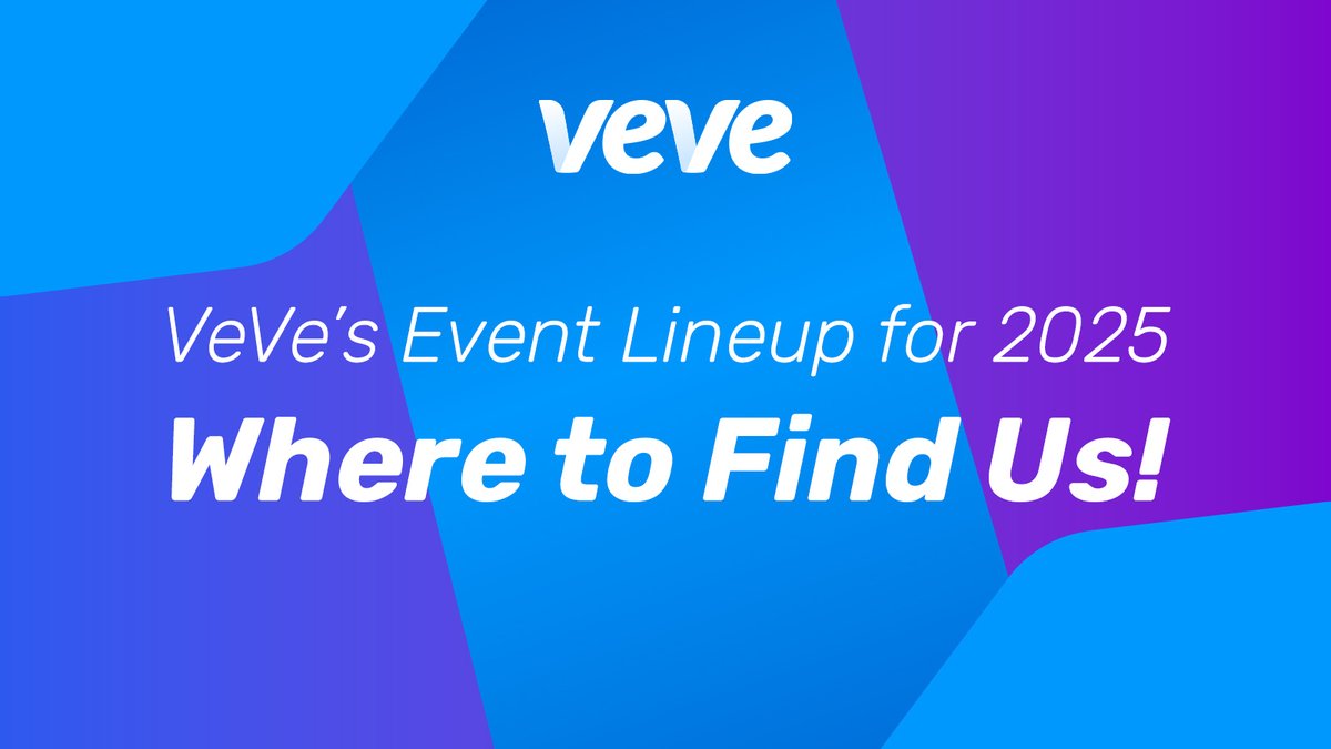 veve_official's tweet image. VeVe’s 2025 Event Lineup: Where to Find Us! 🚀 

We’re leveling up in 2025! Get ready as VeVe hits the road for some of the biggest pop culture and digital collectibles events of the year. Mark your calendars—we can’t wait to connect with our amazing community!

📍 MCM Comic Con