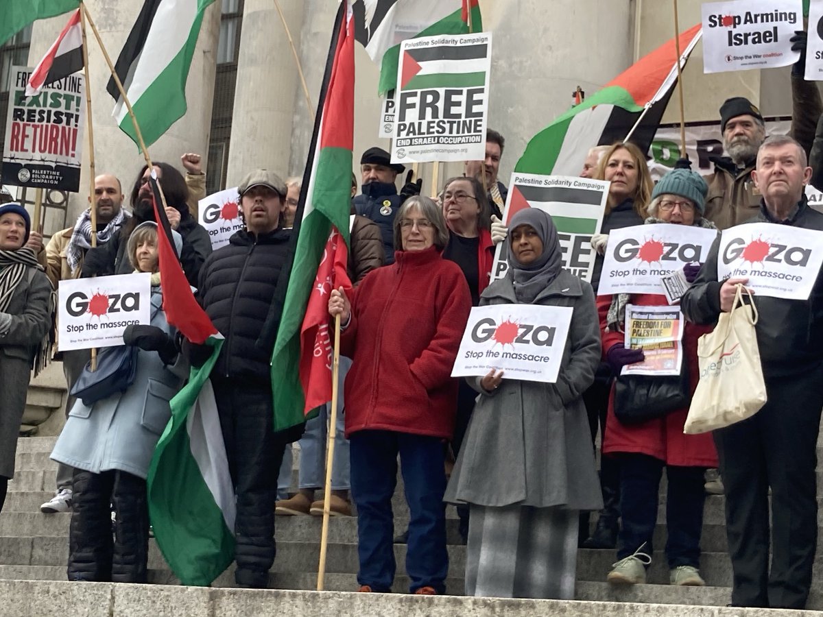 Today workers across the country took action in support of the Palestinian people. Thank you to the <a href="/The_TUC/">Trades Union Congress</a>, <a href="/GFTU1/">General Federation of Trade Unions</a> and all the unions which helped organise the day of action and the millions of workers they represent for their unwavering solidarity. 🇵🇸

#Workplaces4Palestine