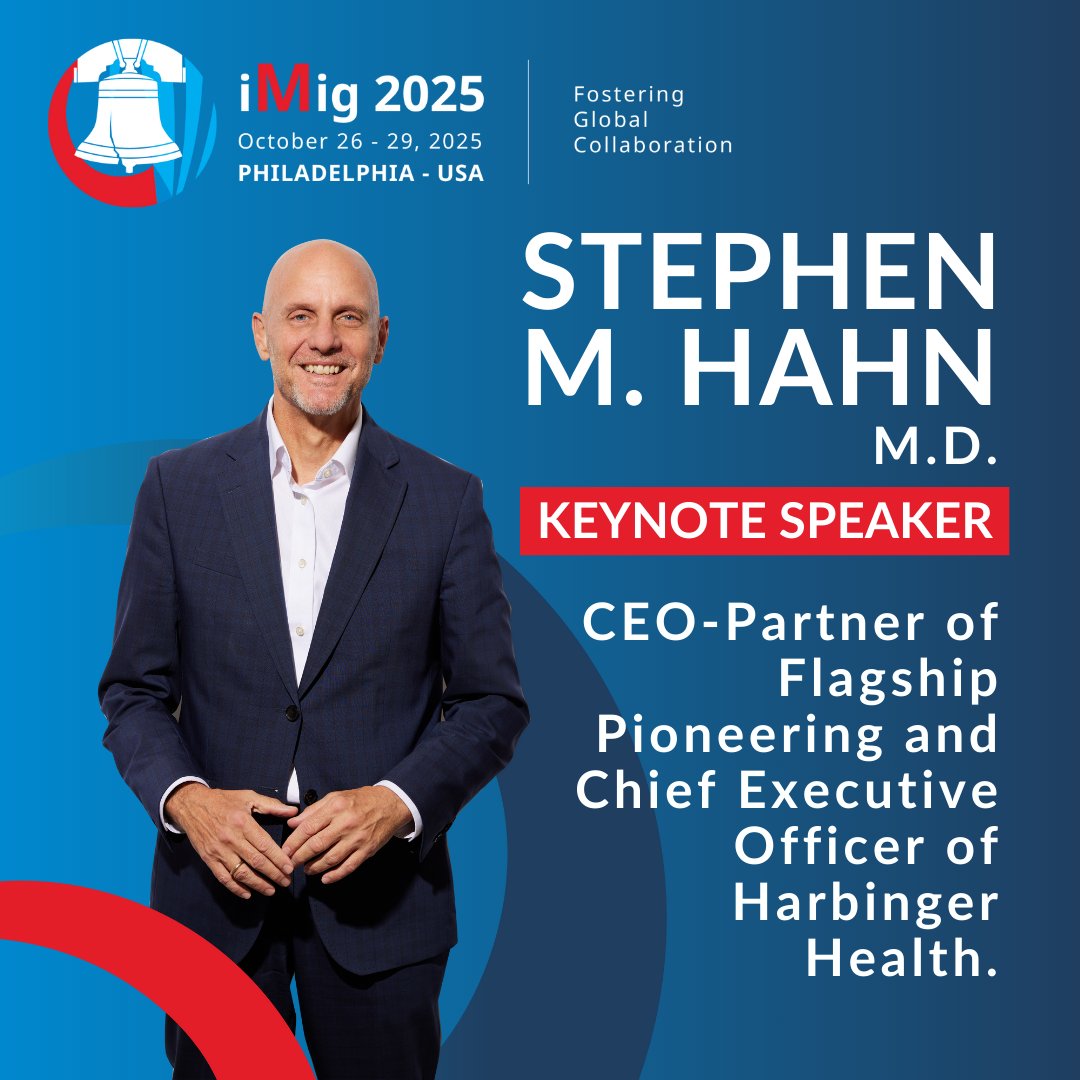 iMig 2025 (@imig_meso) on Twitter photo Big Announcement for #iMig2025!🚀
We’re honored to have Dr. Stephen M. Hahn as our Keynote Speaker! 🎤
✅ CEO-Partner <a href="/FlagshipPioneer/">Flagship Pioneering</a> & CEO <a href="/HarbingerHealth/">Health Harbinger</a>
✅ Former FDA Commissioner (2019-2021) <a href="/SteveFDA/">Dr. Stephen M. Hahn</a>
✅ Ex-Chief Medical Exec. <a href="/MDAndersonNews/">MD Anderson Cancer Center</a> <a href="/Stephen_M_Hahn/">Stephen Hahn</a> #mesothelioma Big Announcement for #iMig2025!🚀
We’re honored to have Dr. Stephen M. Hahn as our Keynote Speaker! 🎤
✅ CEO-Partner <a href="/FlagshipPioneer/">Flagship Pioneering</a> & CEO <a href="/HarbingerHealth/">Health Harbinger</a>
✅ Former FDA Commissioner (2019-2021) <a href="/SteveFDA/">Dr. Stephen M. Hahn</a>
✅ Ex-Chief Medical Exec. <a href="/MDAndersonNews/">MD Anderson Cancer Center</a> <a href="/Stephen_M_Hahn/">Stephen Hahn</a> #mesothelioma