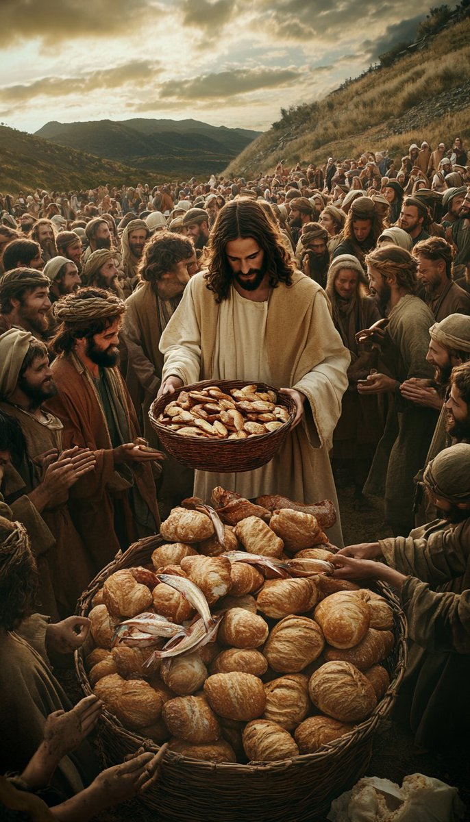 5. Otro: multiplicó comida para miles de personas

5 panes y 2 peces. 

Eso era todo. Pero Jesús alimentó a más de 5.000 personas y aún sobraron canastas llenas.