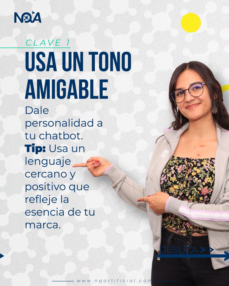 NQArtificial's tweet image. Usa un tono amigable, preguntas simples y respuestas rápidas. ¡Hazlo humano!
#ChatbotTips #Automatización #AtenciónAlCliente #chatbots #experiencia #Futuro #Finanzas #IA #ecommerce