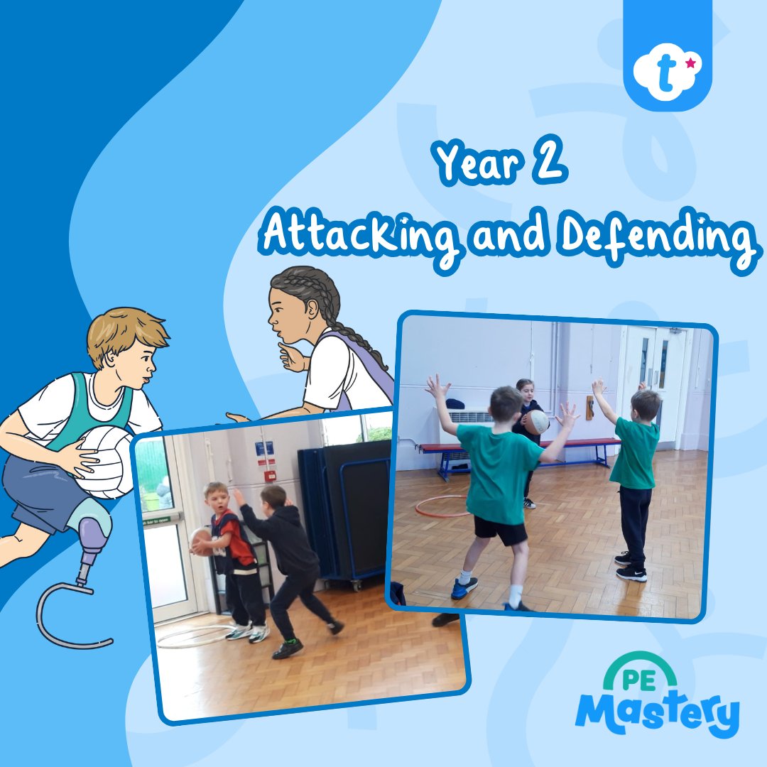 🚀 New PE Mastery Unit ⚽🔥
Our Year 2 Attacking &amp; Defending unit is here!
twinkl.co.uk/l/we6rw
🏅 Apply fundamental movement skills
🎯 Learn to outwit opponents and think strategically 
🤝 Build teamwork &amp; resilience