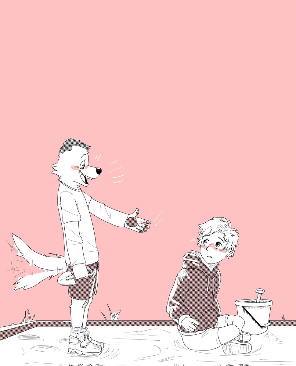 Reposting this old comic. Happy  Valentines! (1/4)

#furry #furryart