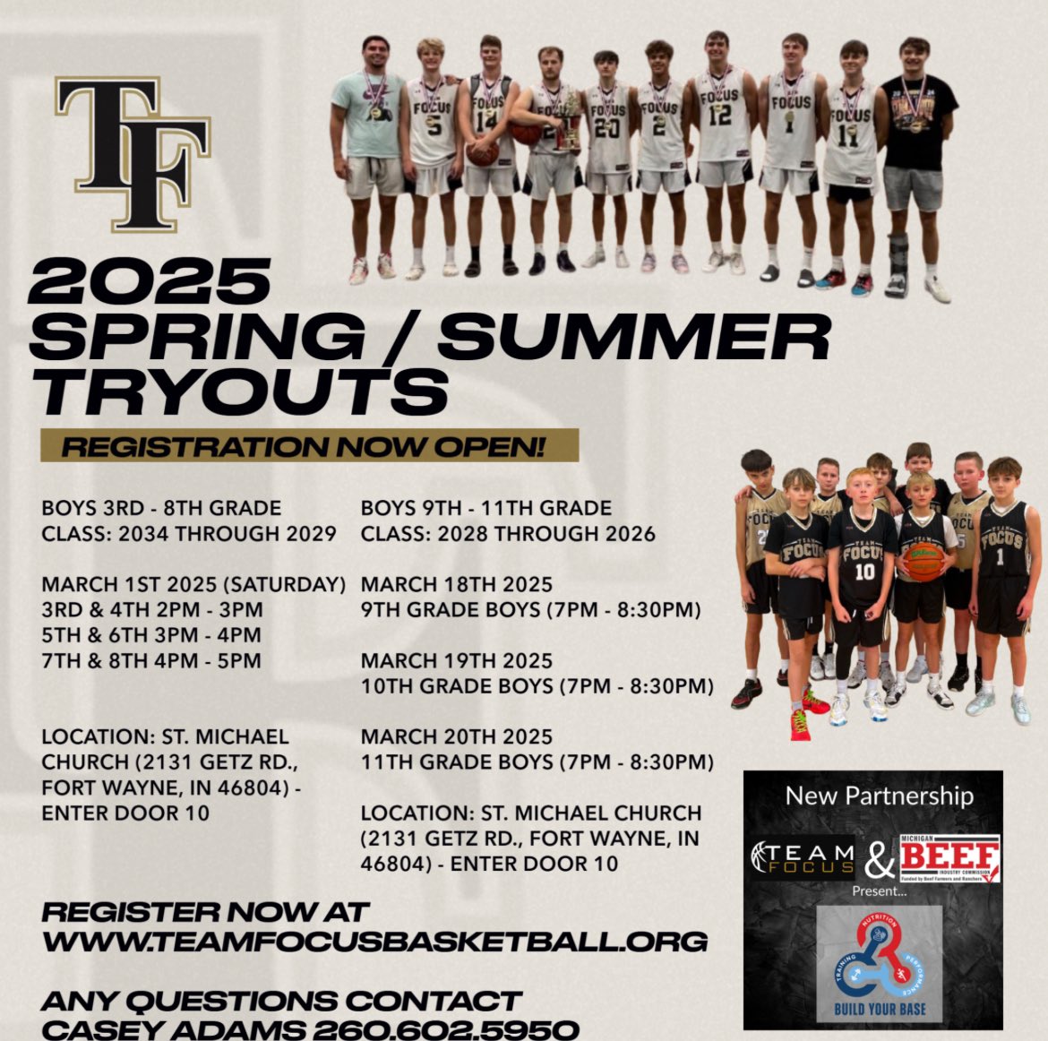 Team_FocusBB's tweet photo. Updated boys tryout dates and times! We’re focused on the right things and only want fully committed players that care about practice and competing the right ways in games. Sign up today if that is your son! 

https://t.co/rCAWK7Dg9I https://t.co/hyf22rAsav