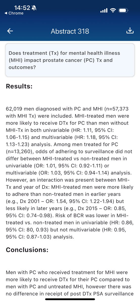 avirupguha's tweet photo. Excellent work from @GACancerCenter @mcg_urology @zklaassen_md funded by the @CDMRP #PCRP along with work by @TarekNahle presented right next to each other. #GU25 https://t.co/LRWRAIx74j