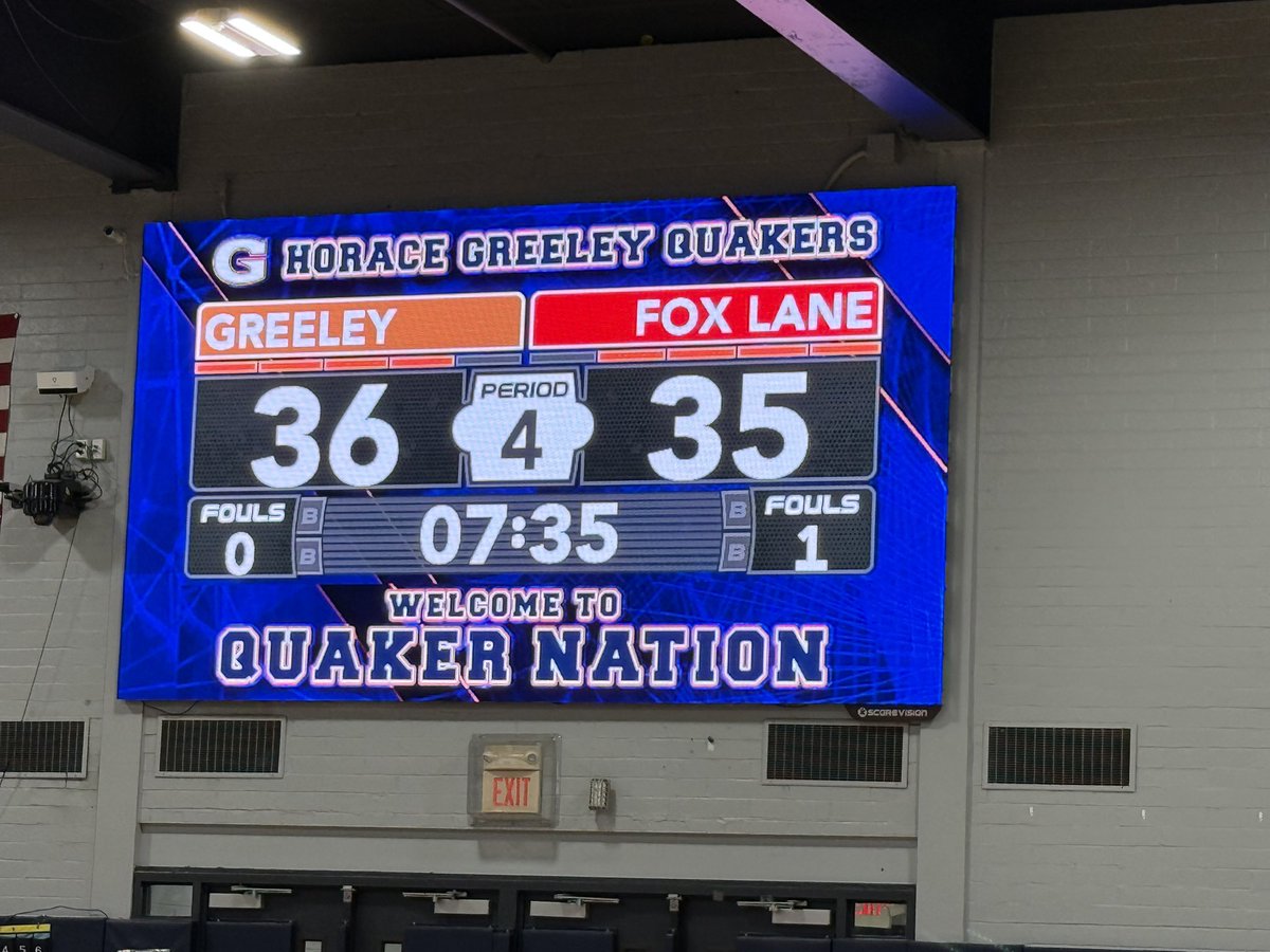Our girls are fighting hard to keep the lead against Fox Lane in the 4th Quarter. It’s a real nail-biter.