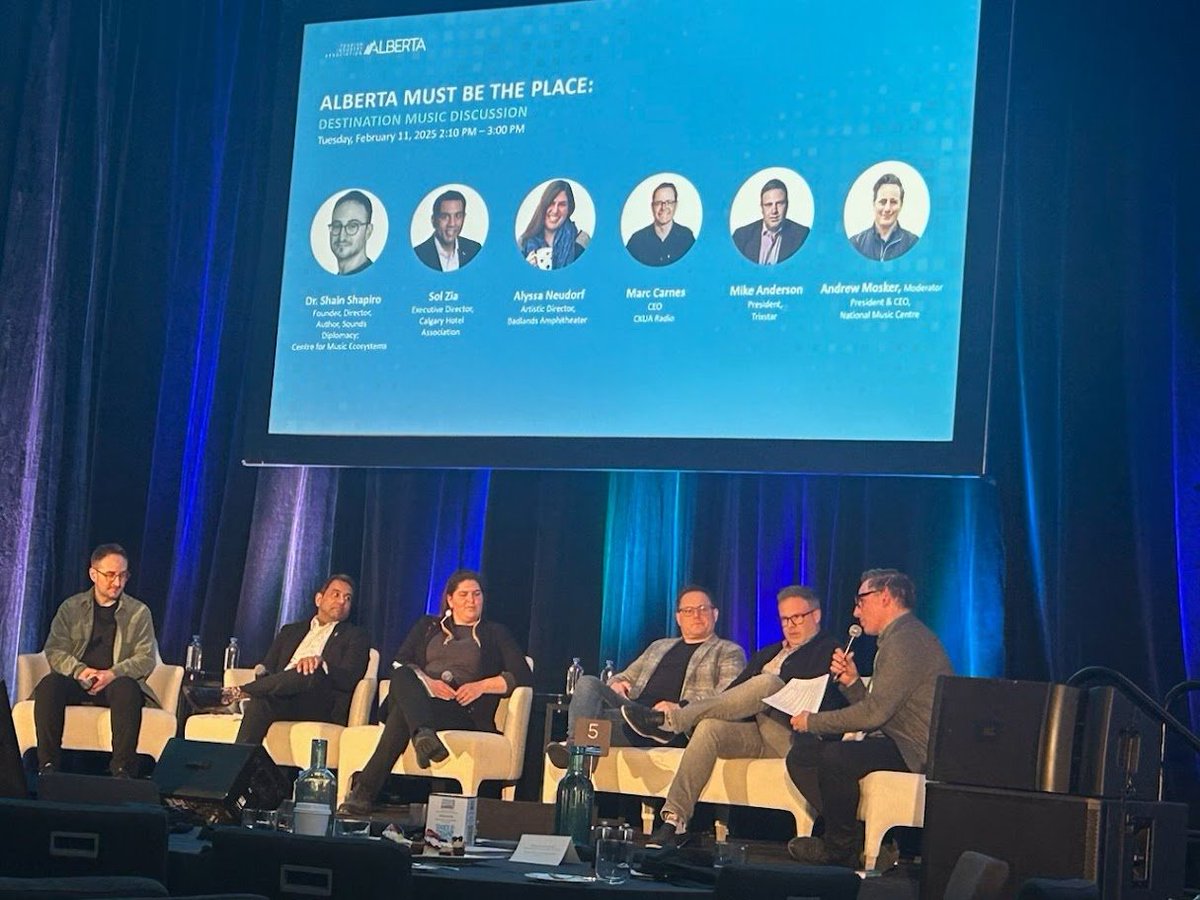🎶 This week, Andrew Mosker, Co-Founder &amp; Chair of <a href="/WestAnthemAB/">West Anthem</a> and CEO of <a href="/nmc_canada/">National Music Centre | Centre National de Musique</a>, moderated ALBERTA MUST BE THE PLACE at 2025 Alberta Tourism Advocacy Summit! The panel explored how Alberta’s music scene is shaping tourism &amp; culture🎸