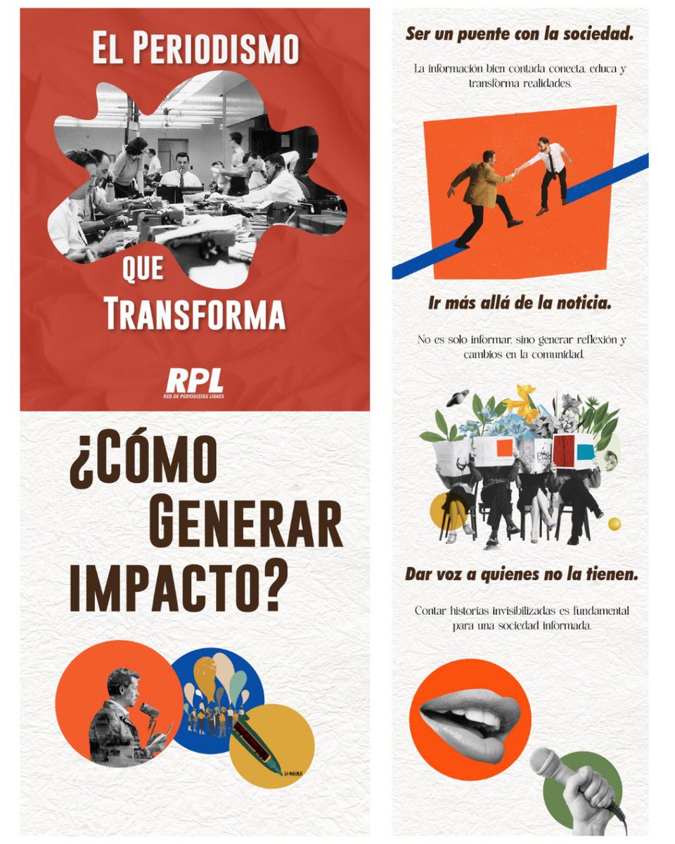 🌍🗞️ El periodismo no solo informa, también genera cambios. Investigar, cuestionar y dar voz transforma la sociedad. ¿Cómo puede impactar aún más? 💡✨

#PeriodismoQueTransforma #LibertadDeExpresión #RPLEC #ÉticaPeriodística