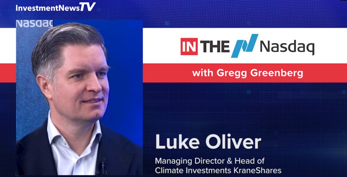 KraneShares's tweet photo. @LukeAOliver joined @investmentnews anchor Gregg Greenberg to discuss what carbon markets are and how to invest in them with the KraneShares Global Carbon Strategy ETF (Ticker: $KRBN).
Watch: https://t.co/Kw5fhbm8AP https://t.co/i0zB19DFUV
