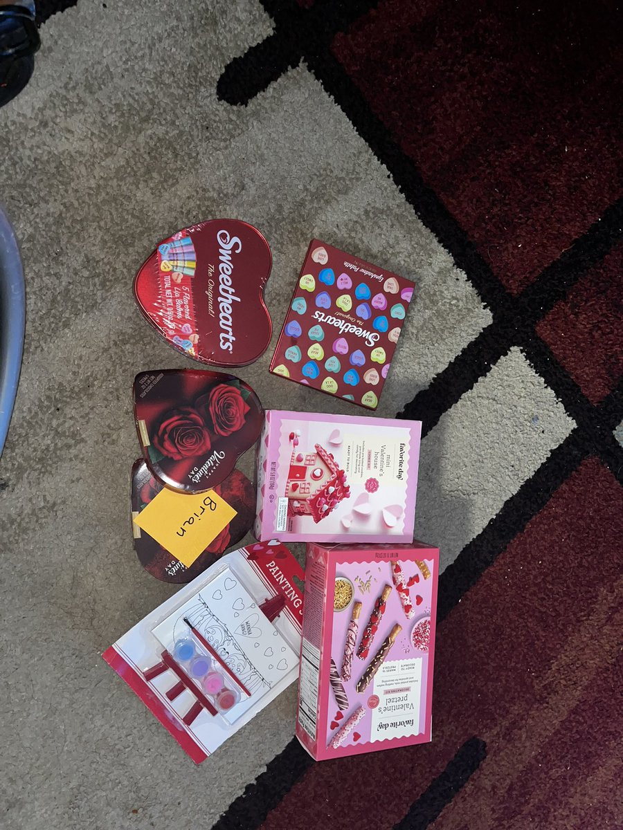 I still get care packages from my mom and this is what I got.. she even included my boyfriend, Brian 💕