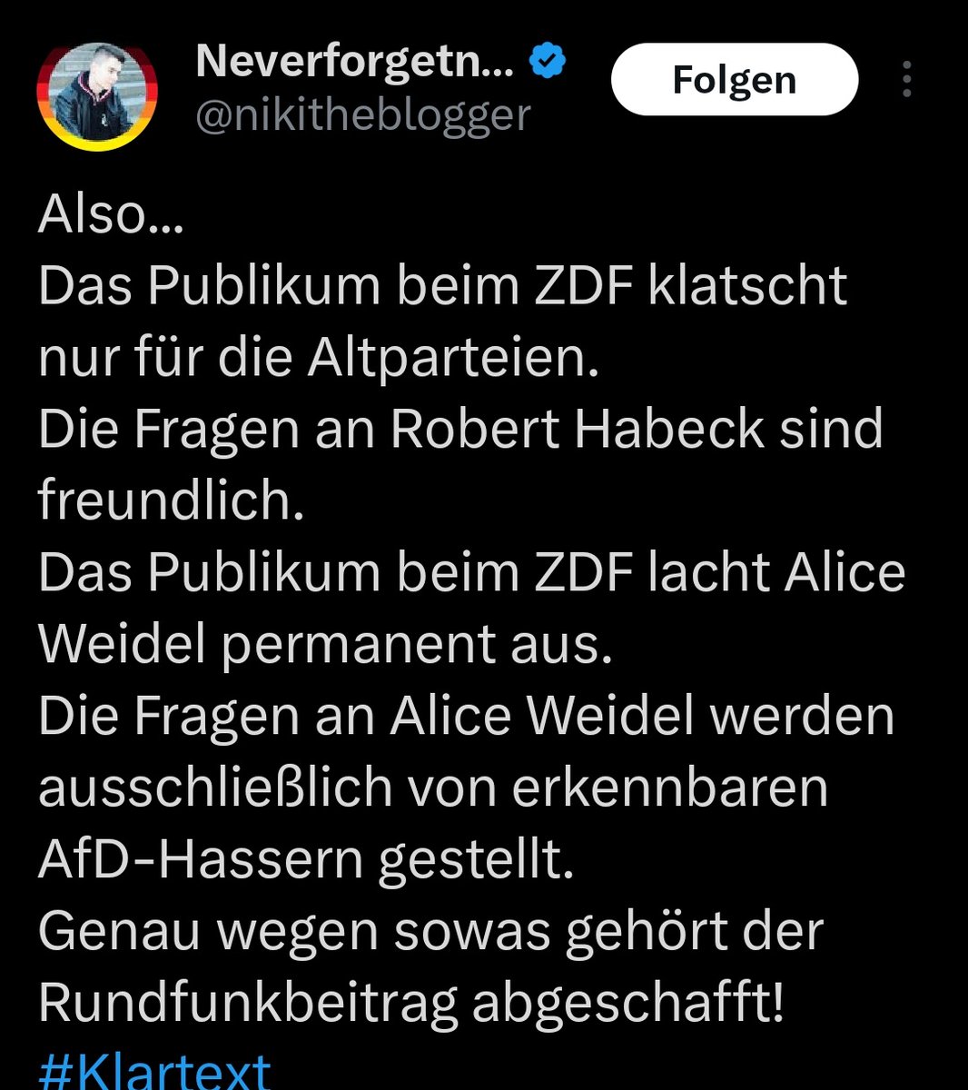 Nachdem sich Weidel bei Klartext eingesargt hat, muss Mami heute das Nachtlicht anlassen... #NikiSchreibtKacki