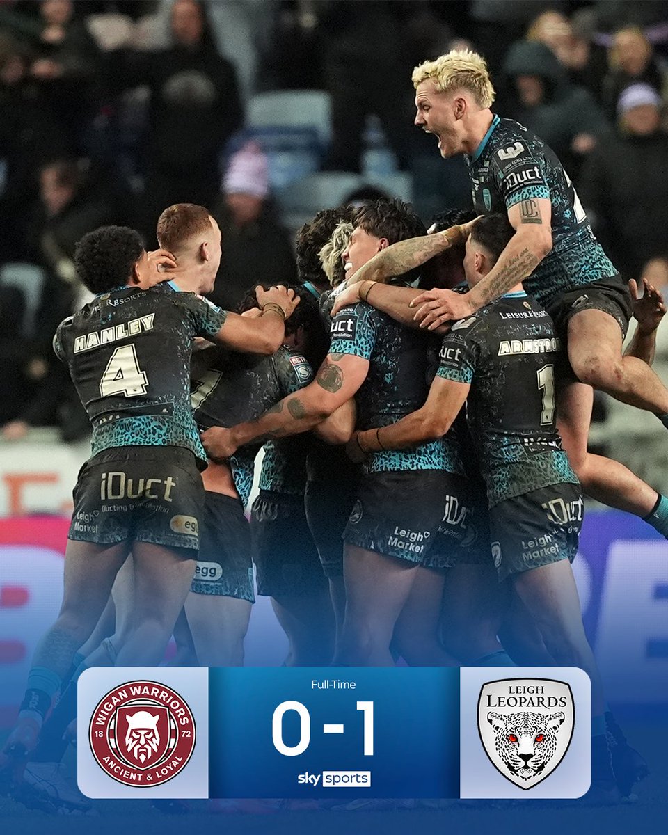 Yes you are reading this right... 

Leigh Leopards have beaten the defending champions Wigan Warriors in GOLDEN POINT! 😯