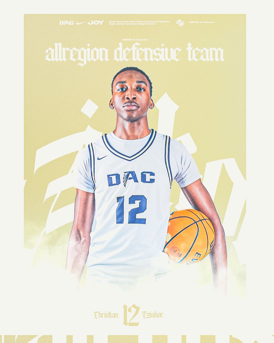 Rim PROTECTOR.

Christian Eziakor has been named to the Region 8 AAAAAA All Defensive team ✅

Congrats Chris!!