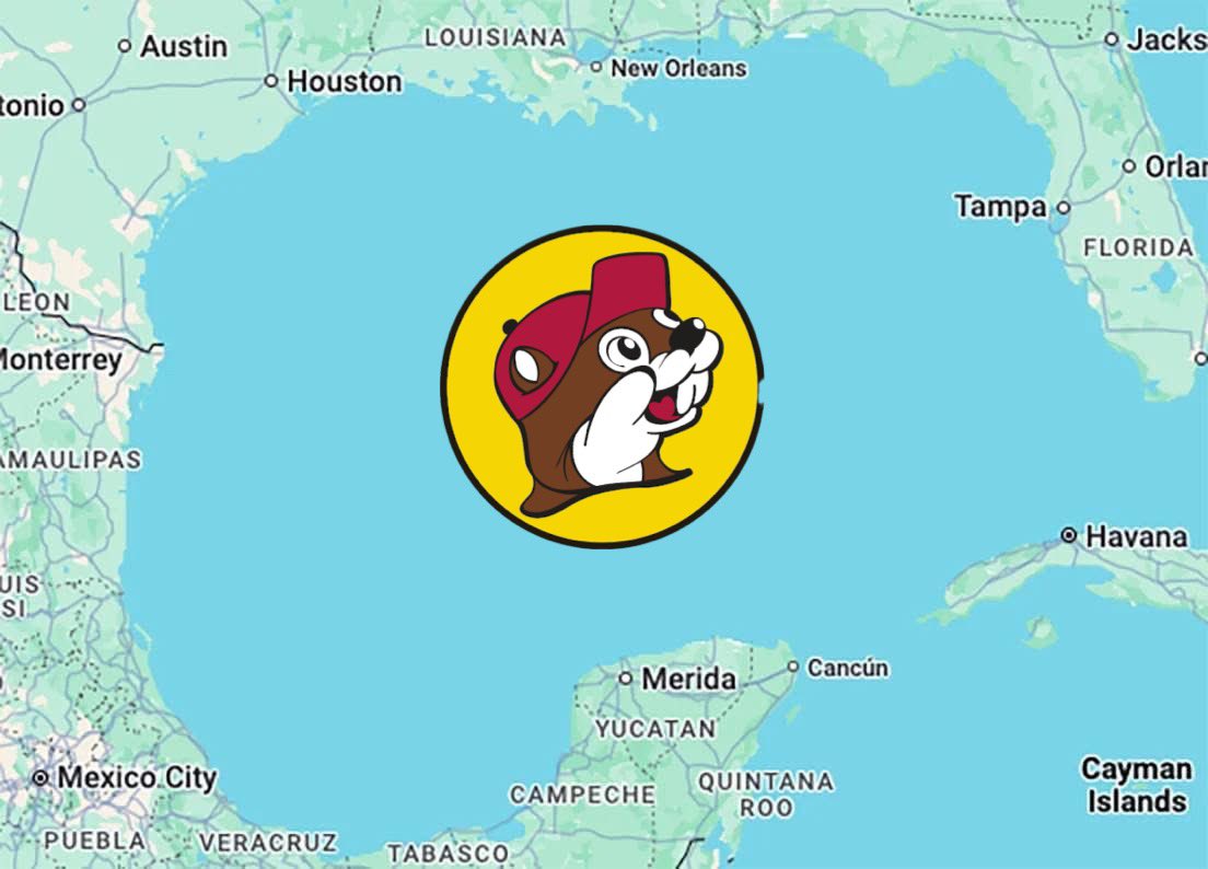 Heard news of revised Gulf of America EO dropping soon. <a href="/bucees/">Buc-ee's Beaver</a>