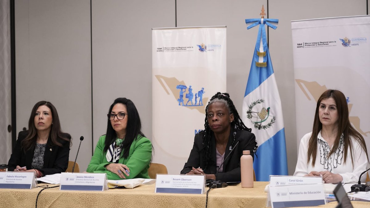 MinexGt's tweet photo. El @MinexGt, junto a instituciones del Equipo Técnico Nacional del Marco Integral Regional para la Protección y Soluciones #MIRPS (@MINTRABAJOGuate, @MineducGT, @MigracionGuate, @somossbs, @RepACNURGuate y #ACNURamericas), participó en la Primera Reunión Plenaria del #MIRPS.

El encuentro fue presidido por el Gobierno de Costa Rica, quien ostenta la presidencia pro tempore del #MIRPS, y tuvo como objetivo dar a conocer el Plan de Acción Regional 2025.  Este contiene acciones para dar seguimiento a los compromisos en el marco del #MIRPS, así como generar  estrategias que permitan mayores oportunidades para las personas refugiadas. 

Durante este espacio también se reconoció la ardua labor de la @muniguate como líder del Equipo Técnico Regional sobre #Gobernabilidad Local del #MIRPS.