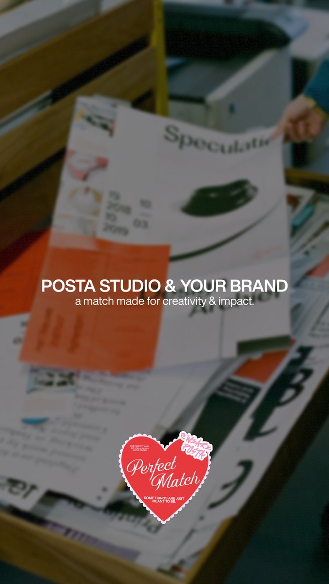 PostaStudio's tweet image. Some things are just meant to be.