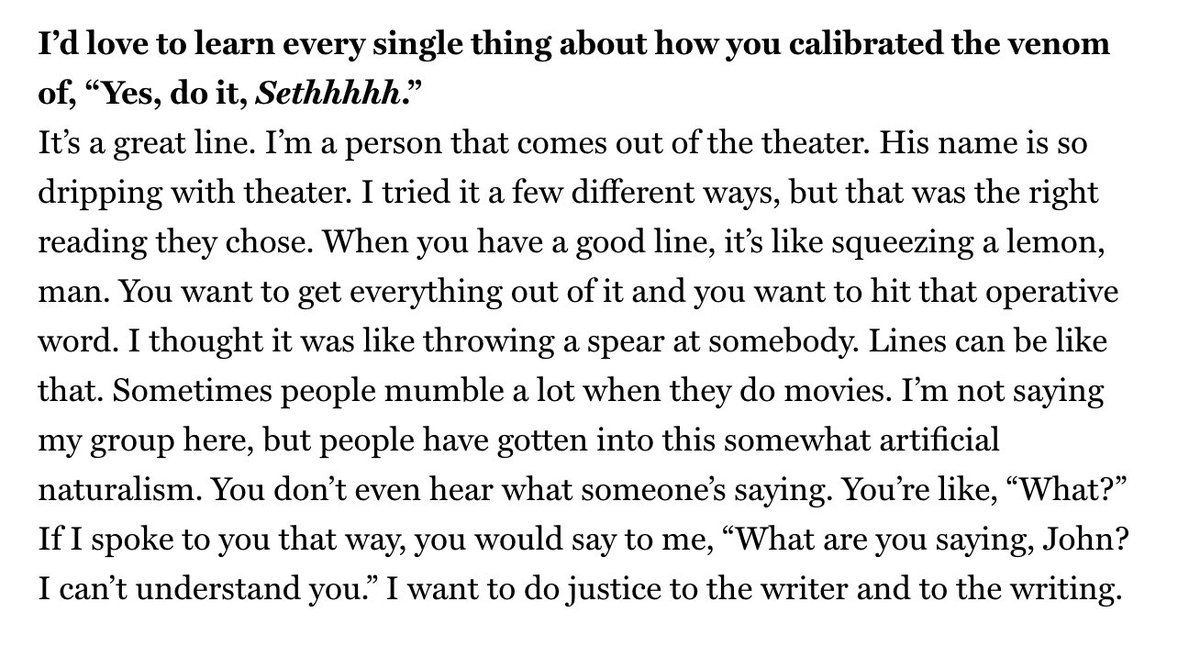 john turturro knew he had his chance to deliver the most iconic line of the series and he delivered