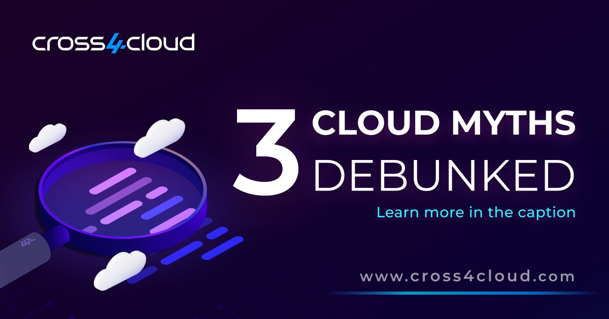 cross4cloud's tweet photo. Myth 1: Clouds are not secure. Cloud enviroment is secure, but only when managed correctly! That’s where Cross4Cloud comes in. 

We help businesses navigate cloud security and build flexible cloud strategies tailored to your needs: https://t.co/TkBPLMUORI https://t.co/hBi2tgPiGO