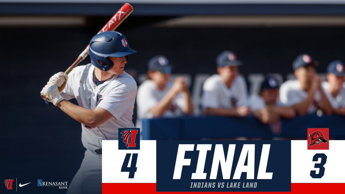 #ICCBSB - FINAL FROM FULTON: The Indians pick up a 4-3 victory over Lake Land #RollTribe