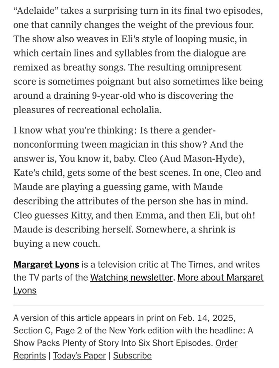 V_Musings's tweet photo. “Fucking Adelaide” which is available on Amazon Prime Video in the US has been mentioned in the New York Times today!
https://t.co/XY3U6itErf
#pamelarabe #katebox #sophiehyde https://t.co/yLqmtt3hc3