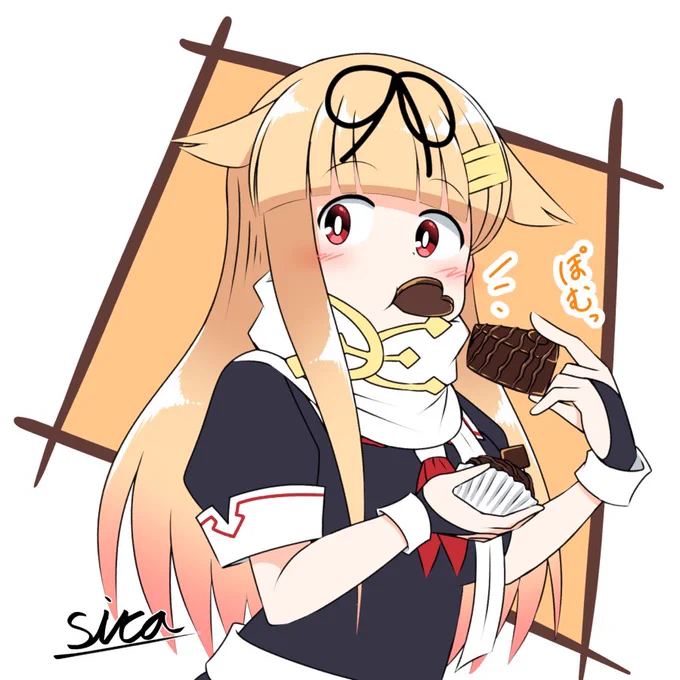 金曜日に食べるぽいぬチョコレート#艦これ 