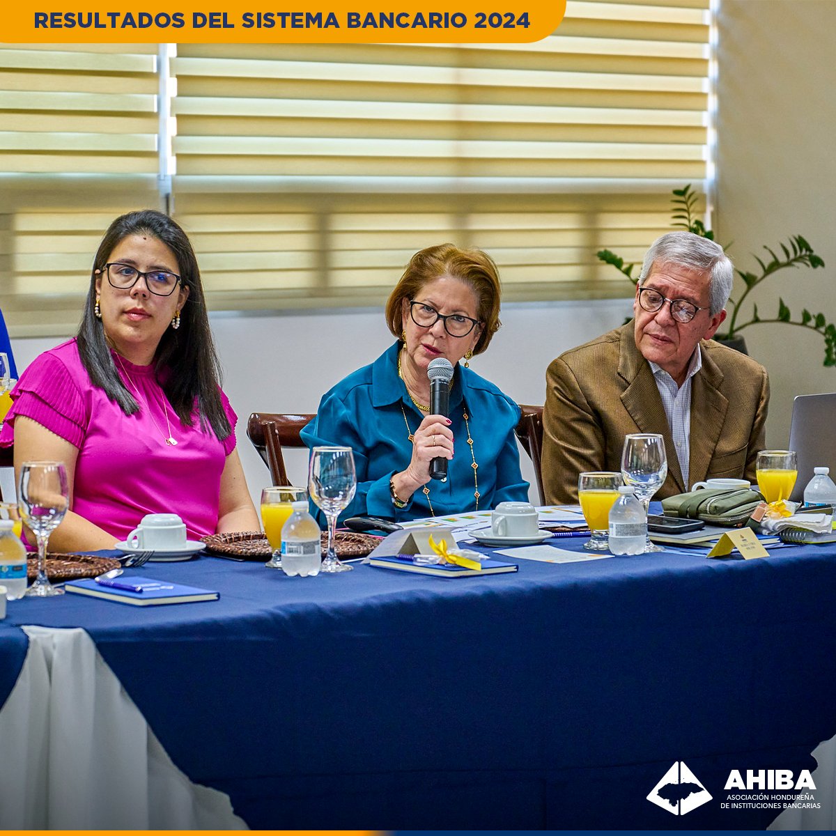Los Resultados 2024 de los Bancos de Honduras confirman su rol como Puente y Motor del Progreso del país y los hondureños.

En el evento de presentación, los periodistas presentes escucharon las palabras de:
Ing. Manuel Venancio Bueso, Presidente de AHIBA
Lic. Mario Agüero,
