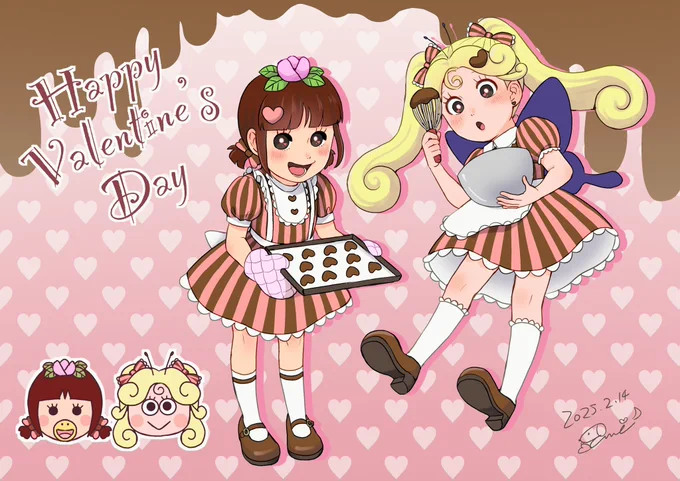ハッピーバレンタイン#はなかっぱ擬人化 