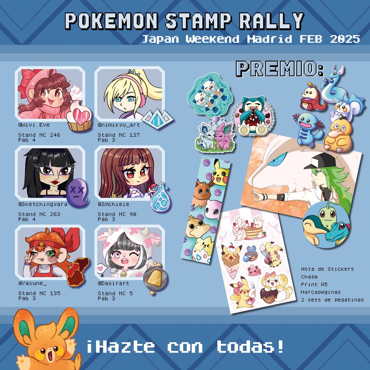 niimikyu's tweet photo. Si os gusta pokemon y vais a la japan weekend de madrid no os podeis perder el STAMP RALLY DE POKEMON! #pokemon #jwmapa https://t.co/dZSYSizsTH