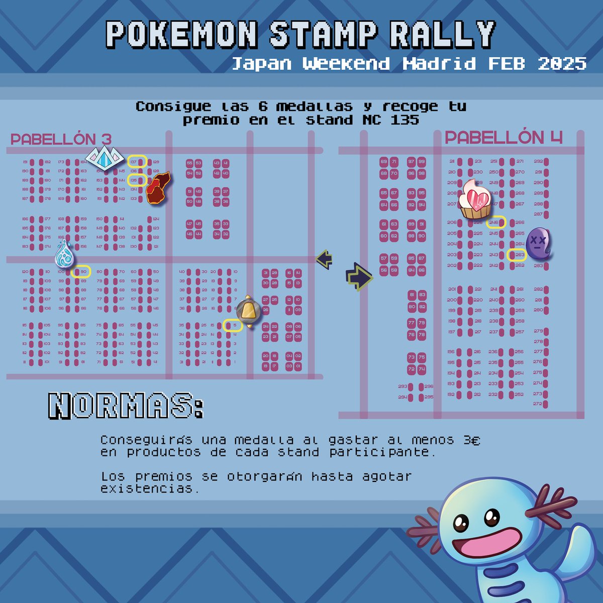 niimikyu's tweet photo. Si os gusta pokemon y vais a la japan weekend de madrid no os podeis perder el STAMP RALLY DE POKEMON! #pokemon #jwmapa https://t.co/dZSYSizsTH