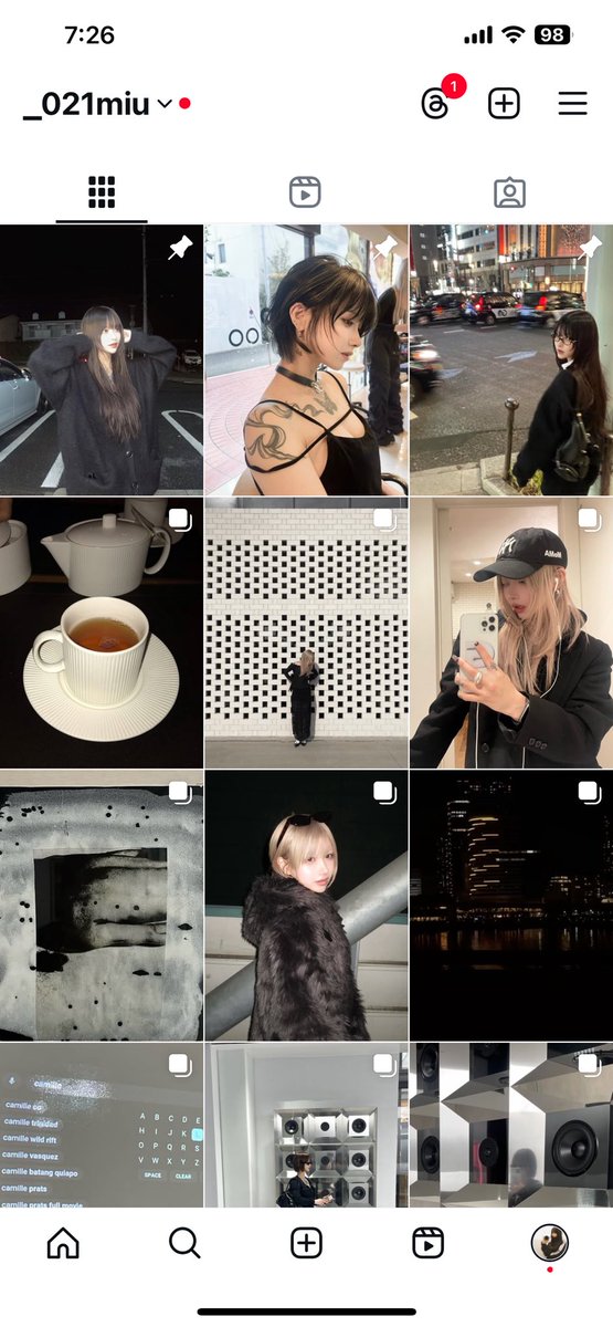 Instagram౨ৎ⋆ෆ.*・ﾟ → @ _021miu