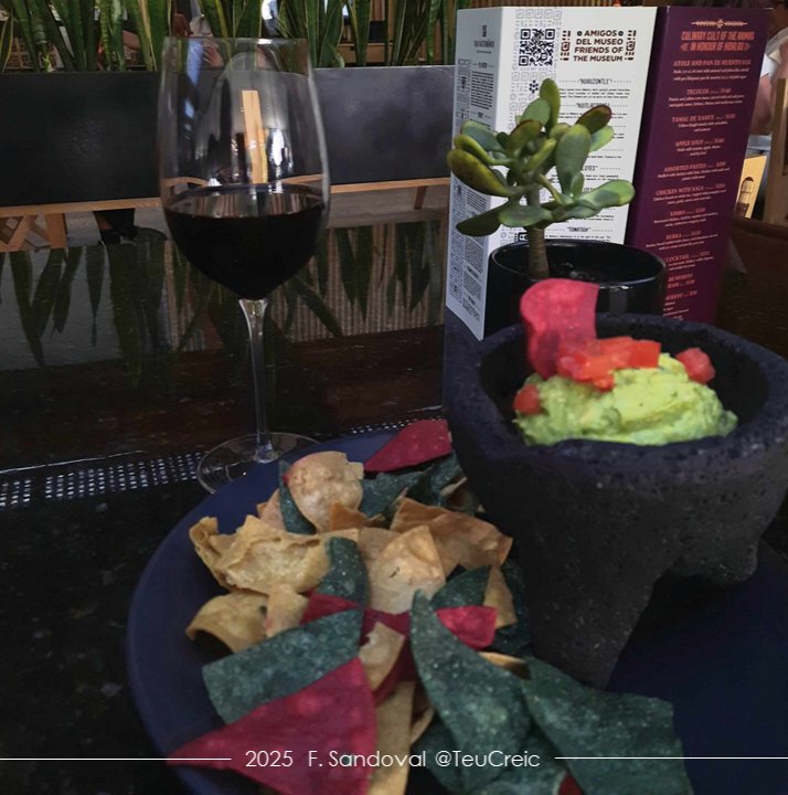 TeuCreic's tweet image. ...Frente a Hermenegildo hay rodajas de cebolla morada y chile habanero, guacamole, salsa roja...
•
AUTOR: #VíctorArmandoCruzChávez,  #ValsProfano, p. 58
•
IMAGEN: Una fantástica delicia, los inigualables #totopos. La frescura sel #guacamole y del #VinoTinto.
•
#LeeUnLibro 📖