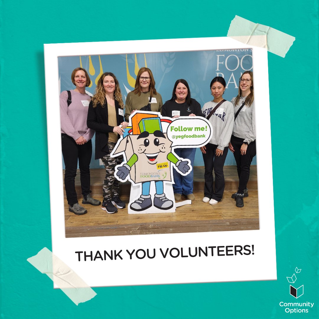 Community Options staff volunteered at <a href="/yegfoodbank/">Edmonton's Food Bank</a>, making a real community impact and supporting our mission to empower families and build inclusive communities. 💙

#Communityopsyeg #GivingBack #InclusiveCommunities #YEGNonProfit