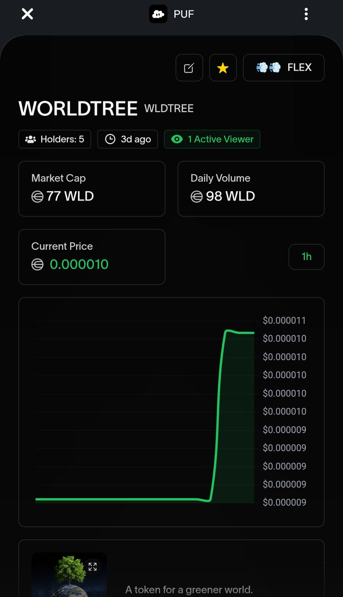WorldtreeToken's tweet photo. Go to World app→ PufLauch →Search for WORLDTREE→BUY and make the world Green !!!
#TOKEN #WorldcoinToken #CRYPTO #Worldcoin #cryptocurrency #WorldCoin #WorldTree #MakeTheWorldGreen #BuyWorldTree #WLD #cryptocurrency https://t.co/yHb5kZyqBY