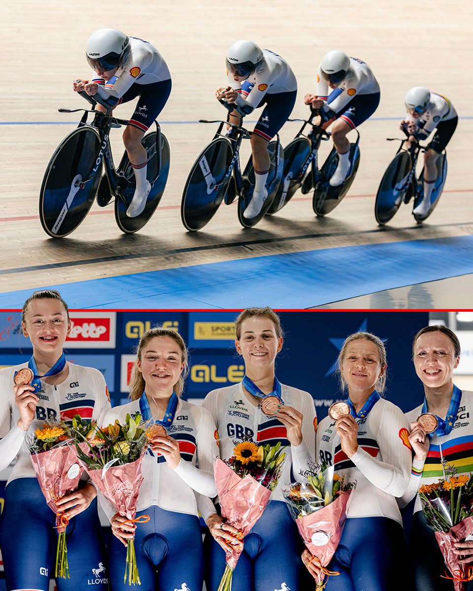 British Cycling (@britishcycling) on Twitter photo All smiles! 📸😄
GB’s line up of Maddie Leech, Sophie Lewis, Anna Morris, Neah Evans and Grace Lister took the bronze medal after a dominant defeat of France!
#EuroTrack25 | <a href="/UEC_cycling/">UEC Cycling</a> All smiles! 📸😄
GB’s line up of Maddie Leech, Sophie Lewis, Anna Morris, Neah Evans and Grace Lister took the bronze medal after a dominant defeat of France!
#EuroTrack25 | <a href="/UEC_cycling/">UEC Cycling</a>