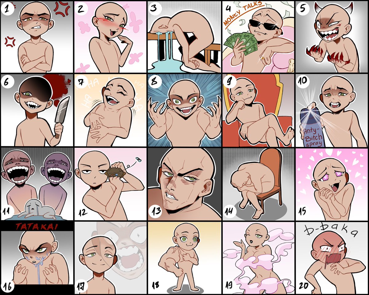 👺EMOTES YCH RAFFLE👻
To enter
👺Follow
👺RT
👺Like
There will be 2 winners announced on 
Feb 28
1 winner will get 20 emotes
2 winner will get 5 emotes
Good luck!
You can also buy these emotes for $15 per emote on vgen