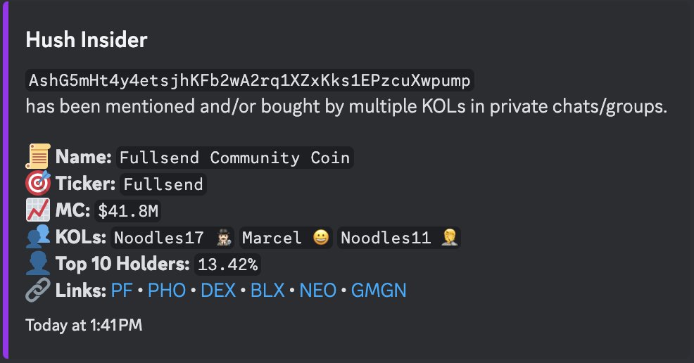cashosauros's tweet image. Been on a violent losing streak, had to change the strategy up. 

Bought some @ai_hush, joined discord 

Aped $FULLSEND with size and damn was it worth it 🔥