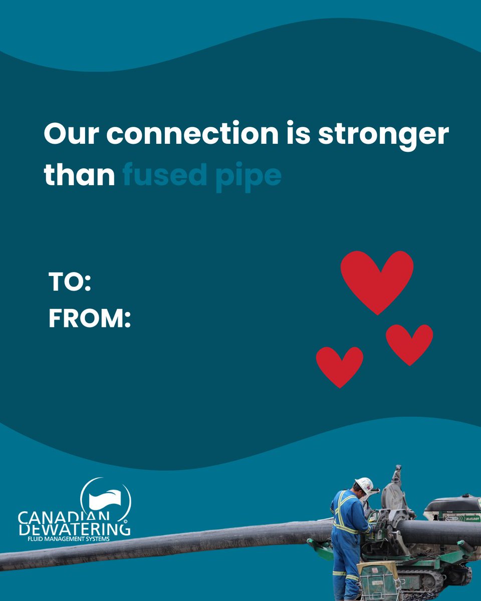 CanDewatering's tweet photo. Just like our fluid management systems, strong partnerships are built to last 💪 Happy Valentine's Day!

#CanadianDewatering #DewateringSolutions #FluidManagementExperts https://t.co/jeMopAR6fL