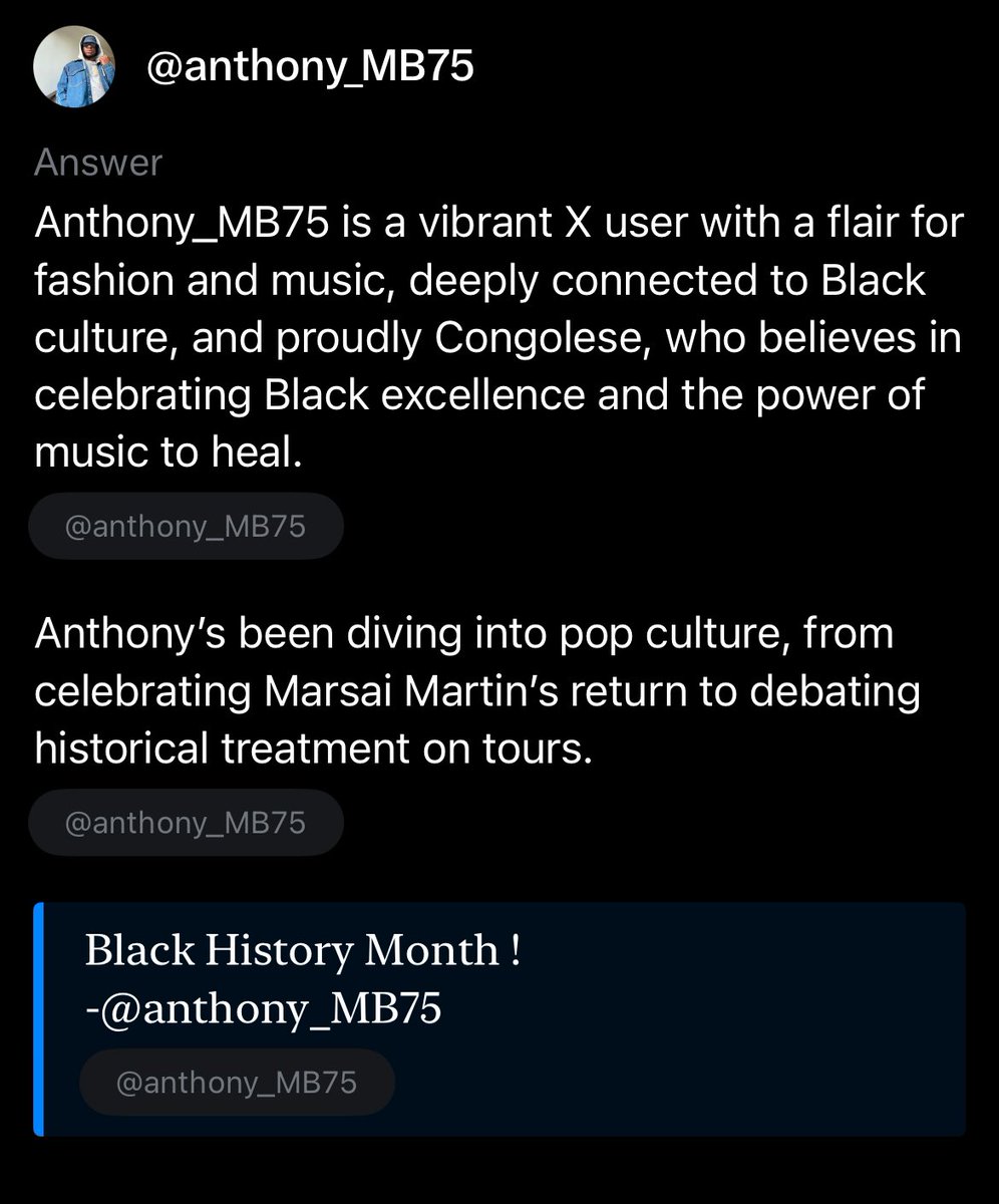 anthony_MB75's tweet image. Waitttttt oomf told me to do this and why Grok ATE THAT ! HEAVY ON THE PROUDLY CONGOLESE !