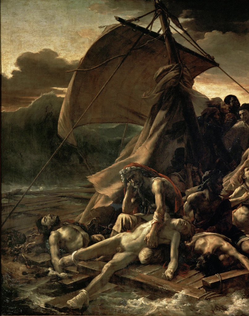 sajjadmcqueen's tweet photo. The raft of the medusa - 1818 https://t.co/o1APPvV6g8