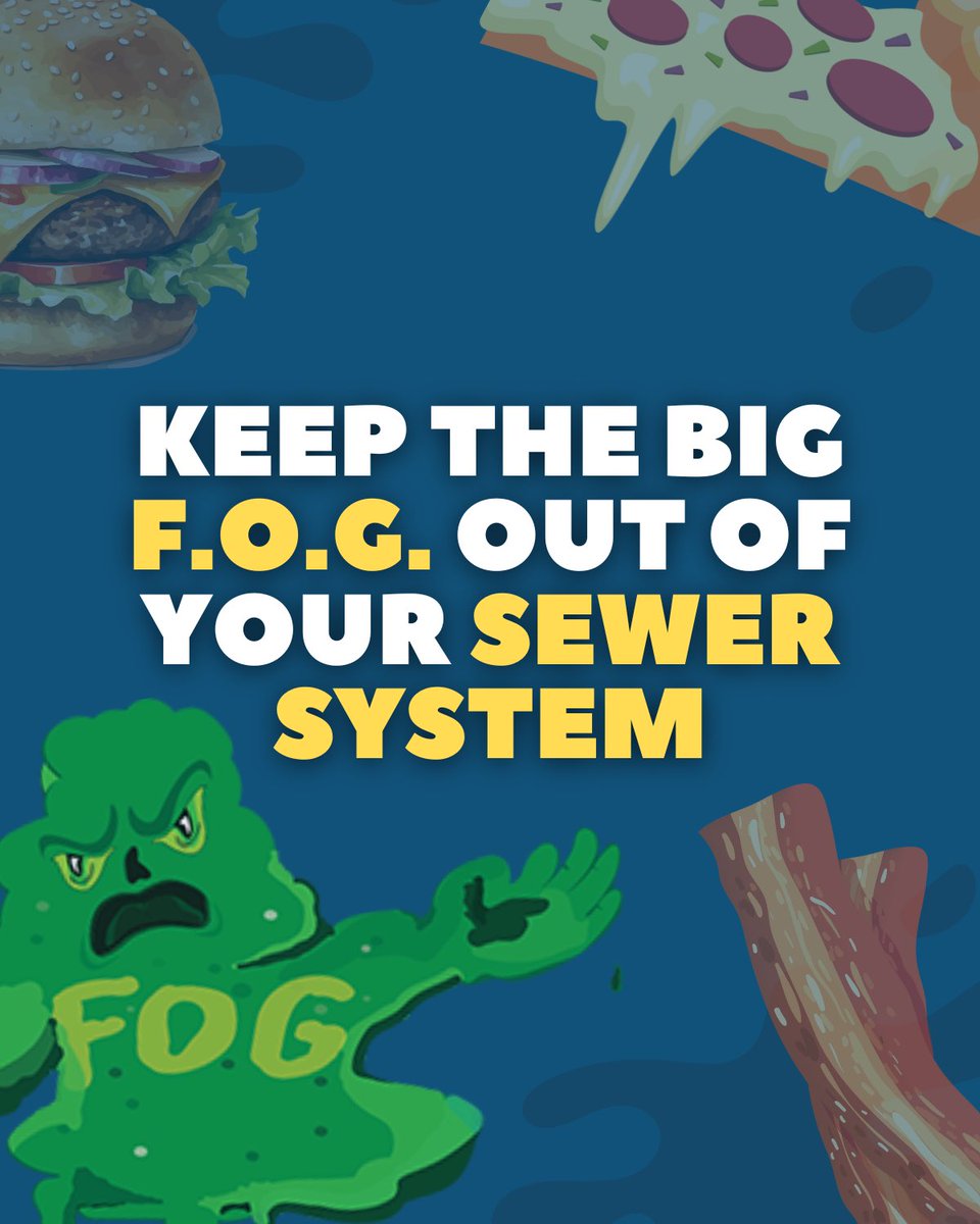 CWLJonesboro's tweet photo. It's the month of LOVE💙 Let's show your pipes some love by keeping the big F.O.G. out of your sewer system ‼️🚰

#CWL #CWLJonesboro #JonesboroAR #NortheastArkansas #Power #Energy #JonesboroEnergy #JonesboroWater #JonesboroLight #NEA https://t.co/t6D7rUwNUj