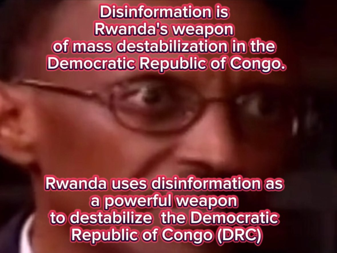 JF_LE_DRIAN's tweet photo. Disinformation is Rwanda's weapon of mass destabilization in the Democratic Republic of Congo.

Rwanda uses disinformation as a powerful weapon to destabilize the Democratic Republic of Congo (DRC).

Its cognitive warfare relies on sophisticated mechanisms that exploit cognitive biases and emotions.

The mechanism of Rwandan disinformation:

1. Rekindling inter-ethnic tensions:

Rwanda actively supports the M23, even constitutes the bulk of the M23, an armed group composed mainly of Tutsi, and lets it commit atrocities.

The objective is to create an association in the minds of the Congolese between Tutsi and criminals, with the aim of provoking atrocities against peaceful Rwandan-speaking populations, such as the Banyamulenge.

2. Instrumentalization of atrocities:

The slightest atrocities are amplified and instrumentalized by Rwanda.

Decontextualized videos, often without any indication of location, date or identity of the victims and executioners, are widely distributed.

These images are designed to arouse strong emotion and create a "cognitive salience", that is to say a strong and lasting association in people's minds.

It is not impossible that massacres perpetrated by the M23 are exploited and attributed to the FARDC.

3. Halo effect and false representation:

The halo effect comes into play when these videos, even isolated ones, are presented as representative of reality.

A single video can thus implant the idea that the Rwandan-speaking populations are threatened with genocide, when it is an isolated case.

4. Manipulation of the international community:

Rwanda uses this false assertion of the threat of genocide to signal to the international community to let Rwanda act, as it is said to have expertise in this area.

5. The goal is to make people believe that Kagame would be particularly capable of stopping genocides, whereas in 1994, he did absolutely nothing to stop the genocide, prioritizing the conquest of unshared power above the rescue of Rwandan Tutsi who were not worth much in his eyes compared to the Tutsi refugees in Uganda.

This disinformation strategy is implemented by a Rwandan digital army that is very active on social networks, very aggressive, which insults, intimidates and threatens.

Individuals and groups are responsible for massively disseminating this content, amplifying it and commenting on it to give it more resonance, sometimes resorting to adtroturfing and usurpation of nationality.

Conclusion: Rwanda uses disinformation systematically to manipulate public opinion, stir up ethnic tensions and justify its actions in the DRC.

This strategy, which relies on complex psychological mechanisms, is a weapon of mass destabilization that seriously harms peace and stability in the region.

Reminder: excerpt from an article in Le Monde from 2002

"When Hutu "genocidaires", after the collapse of their army in the face of the APR, took refuge in neighboring Zaire, they threatened to exterminate, this time, the Banyamulenge population.

Rwanda gained a reason to worry about its security and a golden justification for its deployment in the Congo.

It is this moral cover that the Banyamulenge rebellion is now putting in jeopardy."

Source: https://t.co/8AEfhaFCDV…

There is one aggressor and only one and it is this rogue Rwanda that never ceases to sow hatred, death and to revive inter-ethnic tensions which it uses to try to justify an aggression characterized as unjustifiable.

Unlike the M23, the DRC, it, represses the exactions that are unfortunately systematically found in times of war, and this, even when they are perpetrated by its own soldiers.

👉 Sources: https://t.co/Ec3mPOYg5d…

Long live the DRC! Long live Burundi! Do not let the Rwandan ignominy metastasize.
@StateDept @marcorubio @USAmbUN @USAmbRwanda @ambafrancerwa @UKinRwanda @GermanyinRwanda @CanadainRwanda @SwedeninRW @UNRwanda @EUinRW @realDonaldTrump @POTUS  @ElsVanHoofcdenv  @GerardAraud @KemiBadenoch @elonmusk