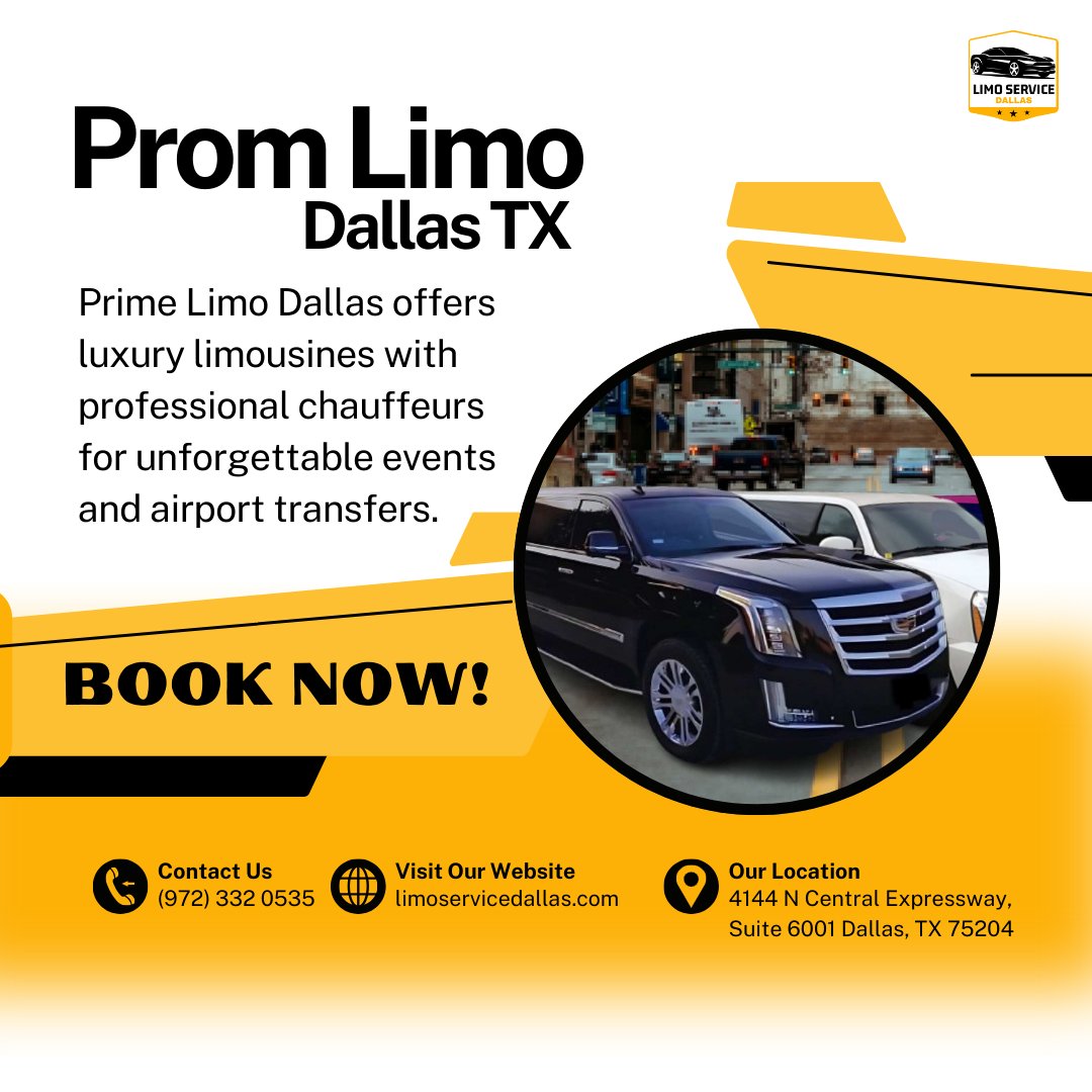 limoserviceda's tweet image. Luxury Prom Limo Service in Dallas, TX | Affordable and Stylish Transportation for Your Special Night
(972) 332 0535
contact@limoservicedallas.com
Website: limoservicedallas.com/prom-limo-dall…
.
.
.
.
#PromLimoDallas #DallasProm #WeddingLimoDallas #LimoServiceDallas #PartyBusDallas