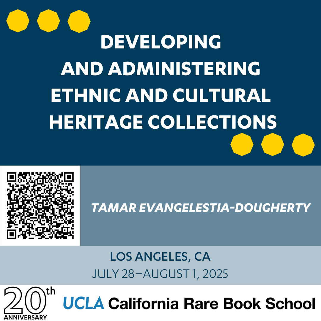 Join this transformative seminar to explore rare ethnic collections in American libraries and museums. Let's tackle systemic challenges like i.e. systemic racism and i.e. LGBTQ representation together!

#CulturalHeritage #DiversityInLibraries #EthnicCollections