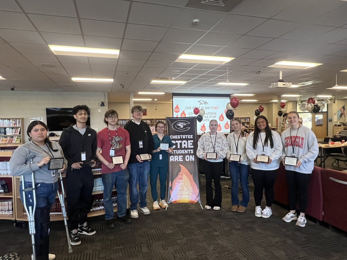 chestatee_wbl's tweet photo. We always love celebrating our @chswareagles1 CTAE Star Students during #ctaemonth @GACTE These students are career driven, passionate and motivated! https://t.co/uvE6DI6fmr