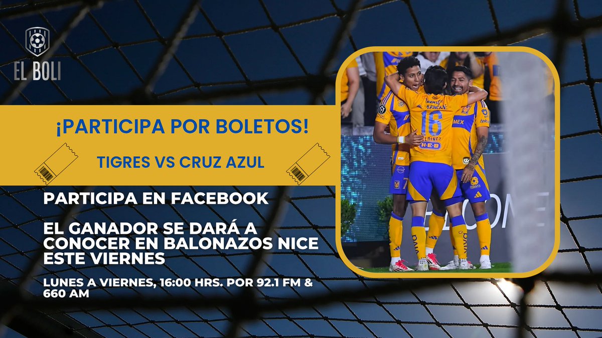 elbolisoy's tweet photo. ¿Cómo está mi gente?

Les tengo un par de boletos para el partido de este sábado entre Tigres y Cruz Azul lo único que tienen que hacer es buscar la dinámica en mi página de Facebook y participar. https://t.co/R8PSzubVYw