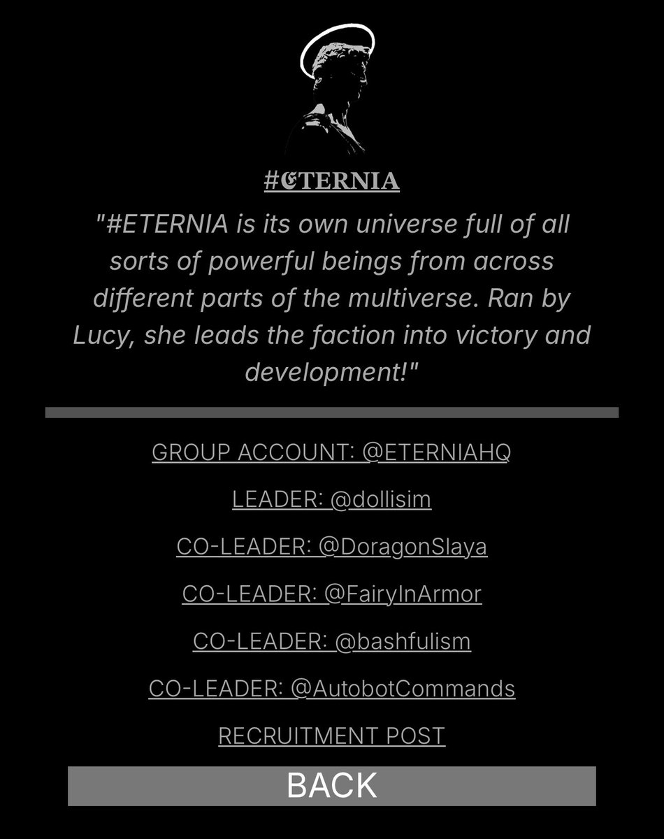 ⠀
⠀
⠀⠀⠀⠀⠀⠀⠀⠀⠀#𝕰𝐓𝐄𝐑𝐍𝐈𝐀 mention!
⠀
⠀