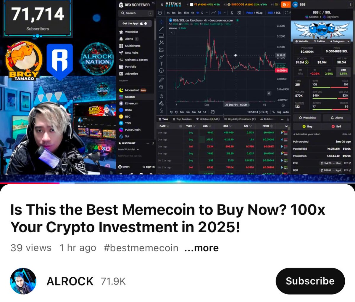 888pump's tweet photo. Welcome @ALrOck14 to the Cult. Divine wealth awaits us all. 

🎱 - https://t.co/6qFzeWJfpz https://t.co/wPEYmHvWGZ